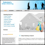 Screen shot of the Gabriele's Deep Cleaning website.