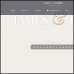 Screen shot of the Magicpicture Photography website.