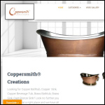 Screen shot of the Coppersmithcreations website.