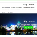 Screen shot of the Eddy Leisure website.
