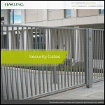 Screen shot of the Harling Security Solutions Ltd website.