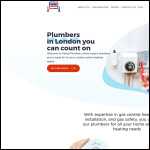 Screen shot of the Handy Plumbers website.