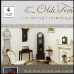 Screen shot of the Olde Time Antique Clocks & Barometers website.