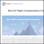 Screen shot of the EU Flight Compensation website.