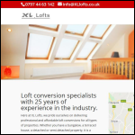 Screen shot of the XL Construction MG Ltd website.