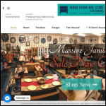 Screen shot of the Wood Furniture Store website.