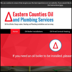 Screen shot of the Eastern Counties Oil Services website.