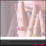 Screen shot of the Haruni Fine Gems website.