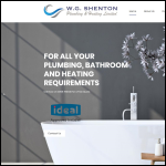 Screen shot of the W G Shenton Plumbing and Heating Ltd website.