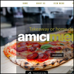 Screen shot of the Amici Miei 2 Go Pizza Restaurant Muswell Hill website.