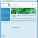 Screen shot of the BCP Certis website.