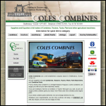 Screen shot of the George Coles Tractors website.