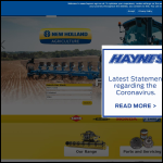 Screen shot of the Haynes Agricultural Ltd website.