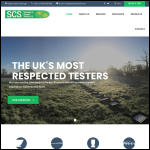 Screen shot of the Spreader & Sprayer Testing Ltd website.