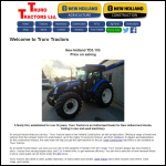 Screen shot of the Truro Tractors website.