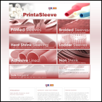 Screen shot of the Printasleeve Ltd website.