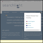 Screen shot of the Searchlight Electric Ltd website.