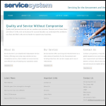 Screen shot of the Service System Ltd website.