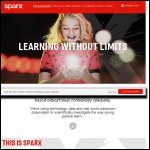 Screen shot of the Spaarx UK website.