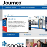 Screen shot of the Journeo Passenger Systems Ltd website.
