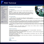 Screen shot of the RGC Technical website.