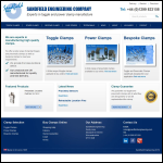 Screen shot of the Sandfield Engineering Co Ltd website.