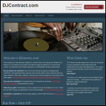 Screen shot of the D J Contracts website.