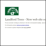 Screen shot of the Landford Trees website.