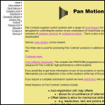Screen shot of the Pan Controls Ltd website.