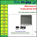 Screen shot of the M-Jay Electronics Ltd website.
