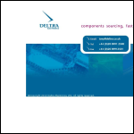 Screen shot of the Deltra Electronics Ltd website.