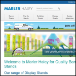 Screen shot of the Marler Haley website.