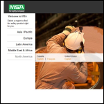 Screen shot of the MSA (Britain) Ltd website.