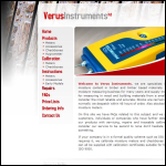 Screen shot of the Verus Instruments Ltd website.