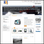 Screen shot of the R & J Marine Electronics website.