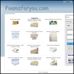 Screen shot of the Kay Foam Ltd website.