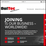 Screen shot of the BalTec (UK) Ltd website.