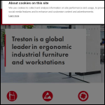 Screen shot of the Treston Ltd website.