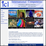 Screen shot of the First International Components (UK) Ltd website.