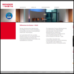 Screen shot of the Bender & Wirth UK Ltd website.