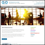 Screen shot of the ACO Electronics Ltd website.