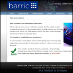 Screen shot of the Barric Ltd website.