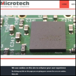 Screen shot of the Microtech Electronics Ltd website.