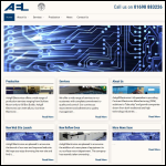Screen shot of the Ashgill Electronics Ltd website.