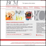 Screen shot of the B C Marketing Ltd website.