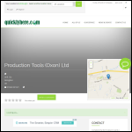 Screen shot of the Production Tools (Oxford) Ltd website.