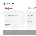 Screen shot of the Pentair - Schroff UK Ltd website.