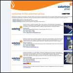 Screen shot of the Solartron Group Ltd website.