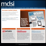 Screen shot of the MDSI website.