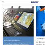 Screen shot of the Pacer International website.